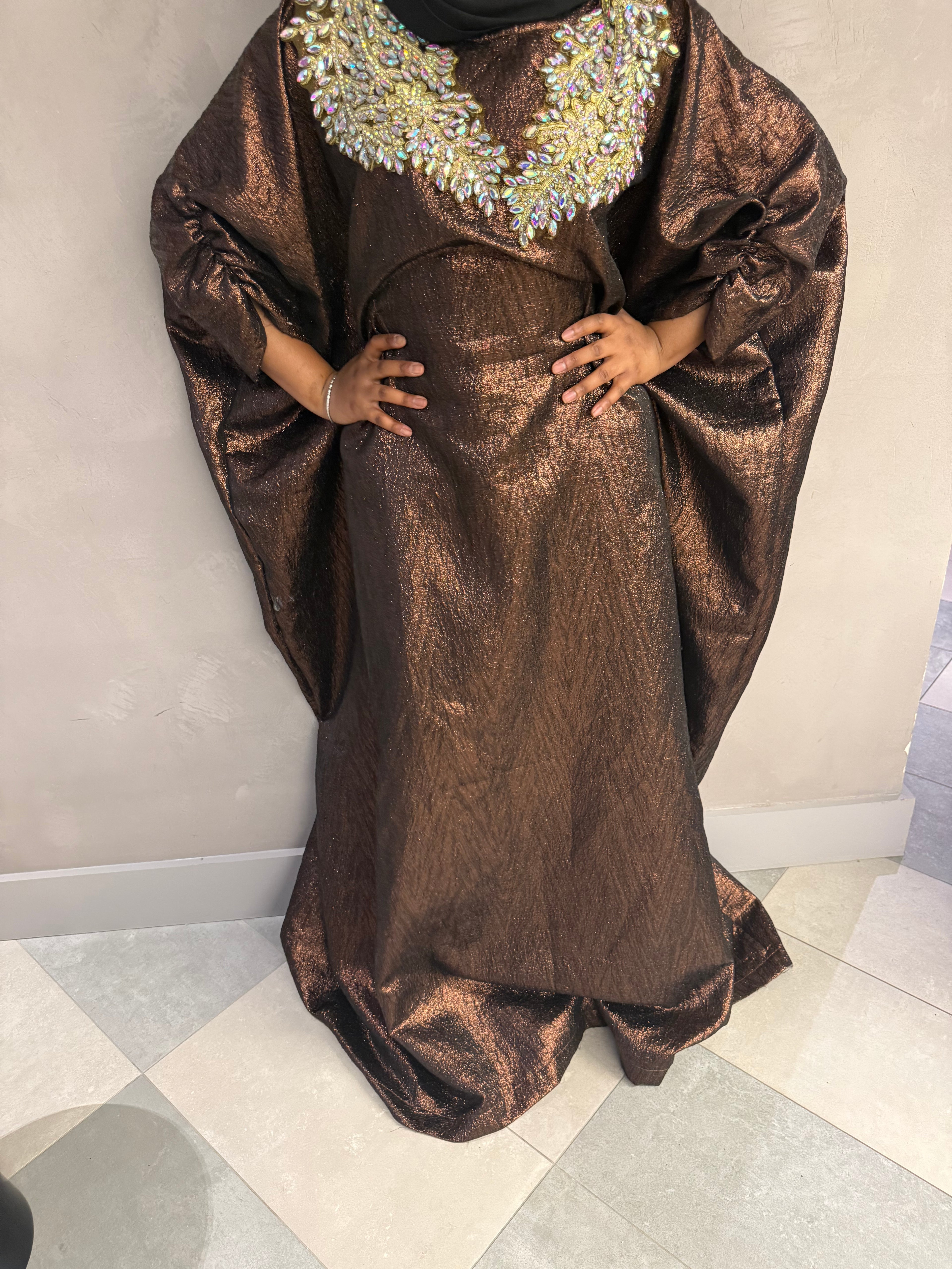 Chocolate Brown Shimmer Boubou
