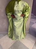 Lime Green Printed Boubou